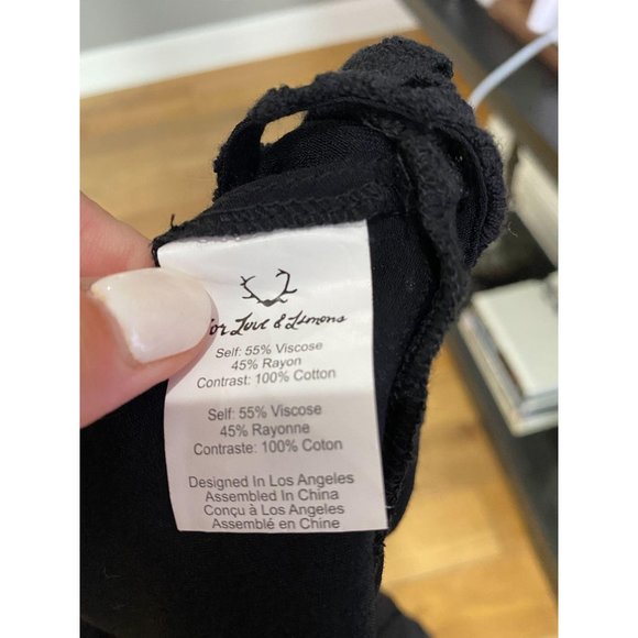 For Love & Lemons Gracey Tank Dress Black S - Picture 9 of 10